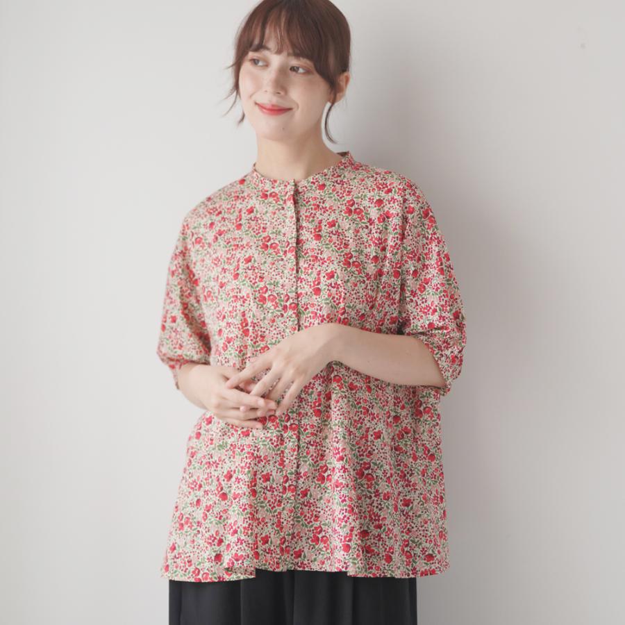 utilite (ユティリテ) | LIBERTY Print ラッフルブラウス (coward柄 