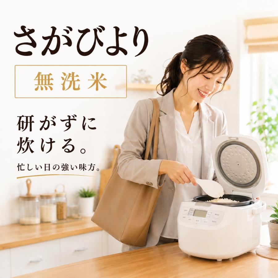 値下げしました無洗米 精米 2袋入り さがびより 無洗米 【真空パック】 2kg×2袋 令和7年産 佐賀県産 特A