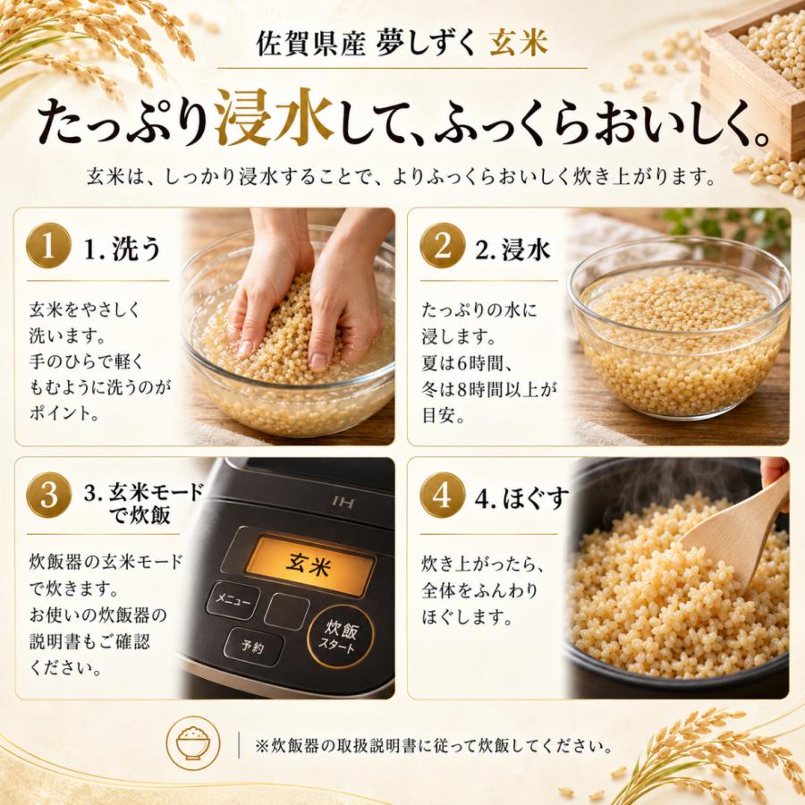 夢しずく 新米 特選玄米 10kg 5kg×2袋 佐賀県産 令和8年産 五つ星マイ