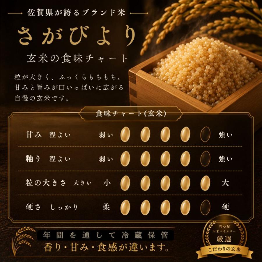 さがびより 特選 玄米 20kg (5kg×4袋) 佐賀県産 令和7年産 特A評価 大