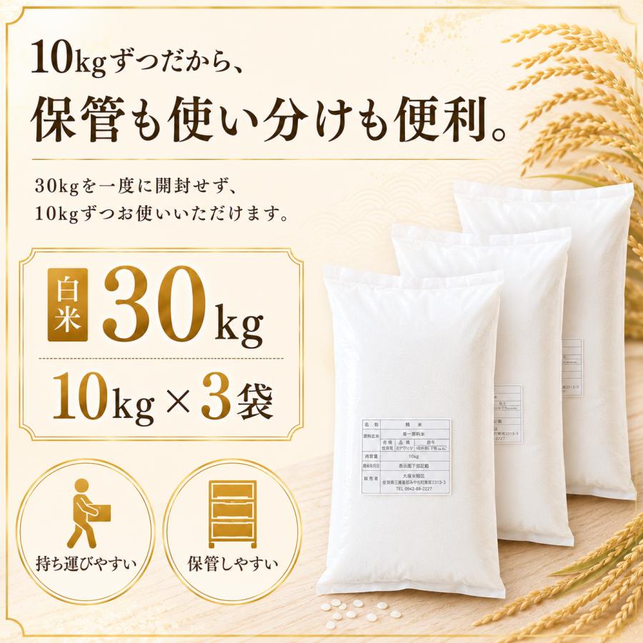 さがびより 業務用米 30kg 白米 10kg×3袋 佐賀県産 令和7年産 大容量