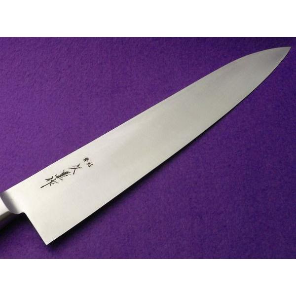 包丁 牛刀包丁 日本製サイズ２４０mm 肉切りツバ付（口金付）久重作の画像