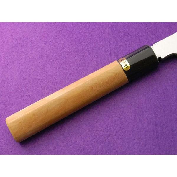 包丁 柳刃刺身包丁水牛柄サイズ240mm 業務用青二鋼 久也作 : はが