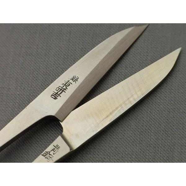 握り鋏 長刃（小はさみ）サイズ105mm糸切り、最高級青鋼入り 東研吉 