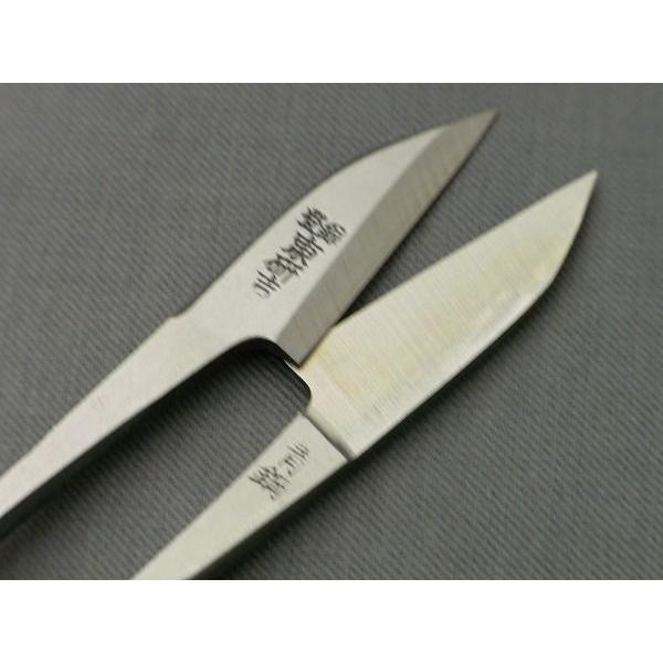 握り鋏 爪型（小はさみ）サイズ105mm糸切り、最高級青鋼入り