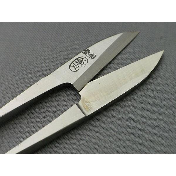 握り鋏 爪型（小はさみ）サイズ105mm糸切り用鋼入り 鈴丸