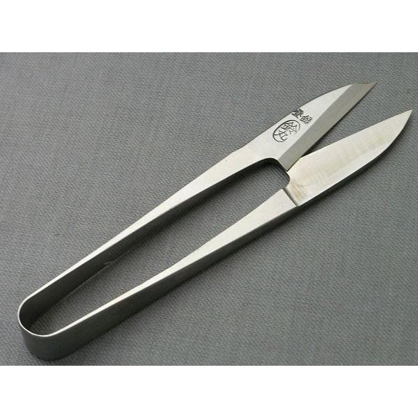 握り鋏 爪型（小はさみ）サイズ105mm糸切り用鋼入り 鈴丸