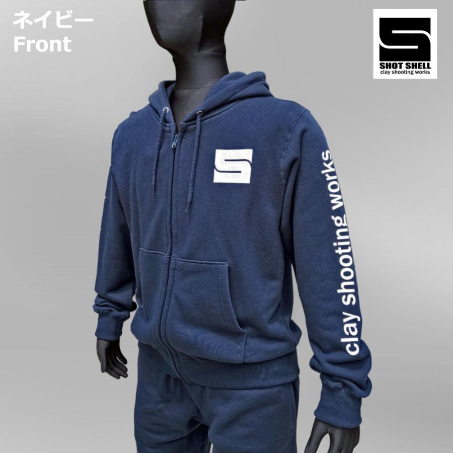 Shot Shell スウェット パーカー クレー射撃 カッコイイ カジュアル スポーツ_7
