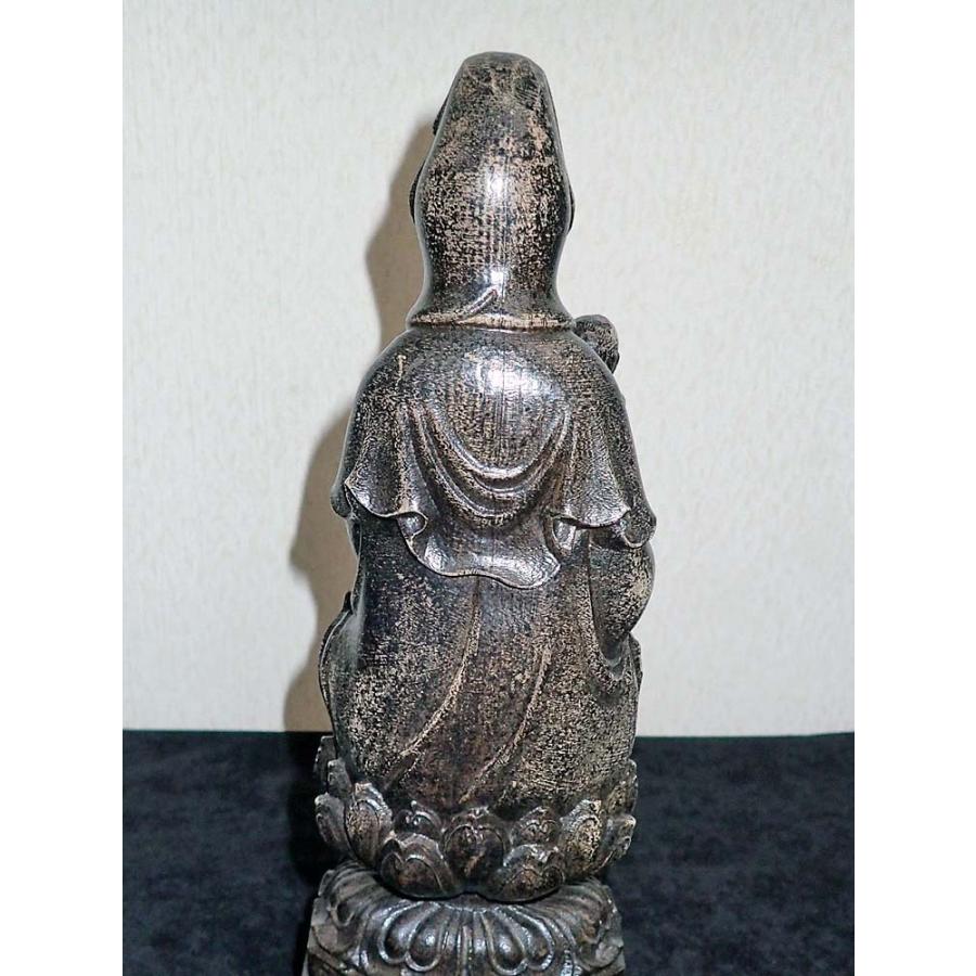 慈母観音＿香木彫り(1,497g)、仏像の画像