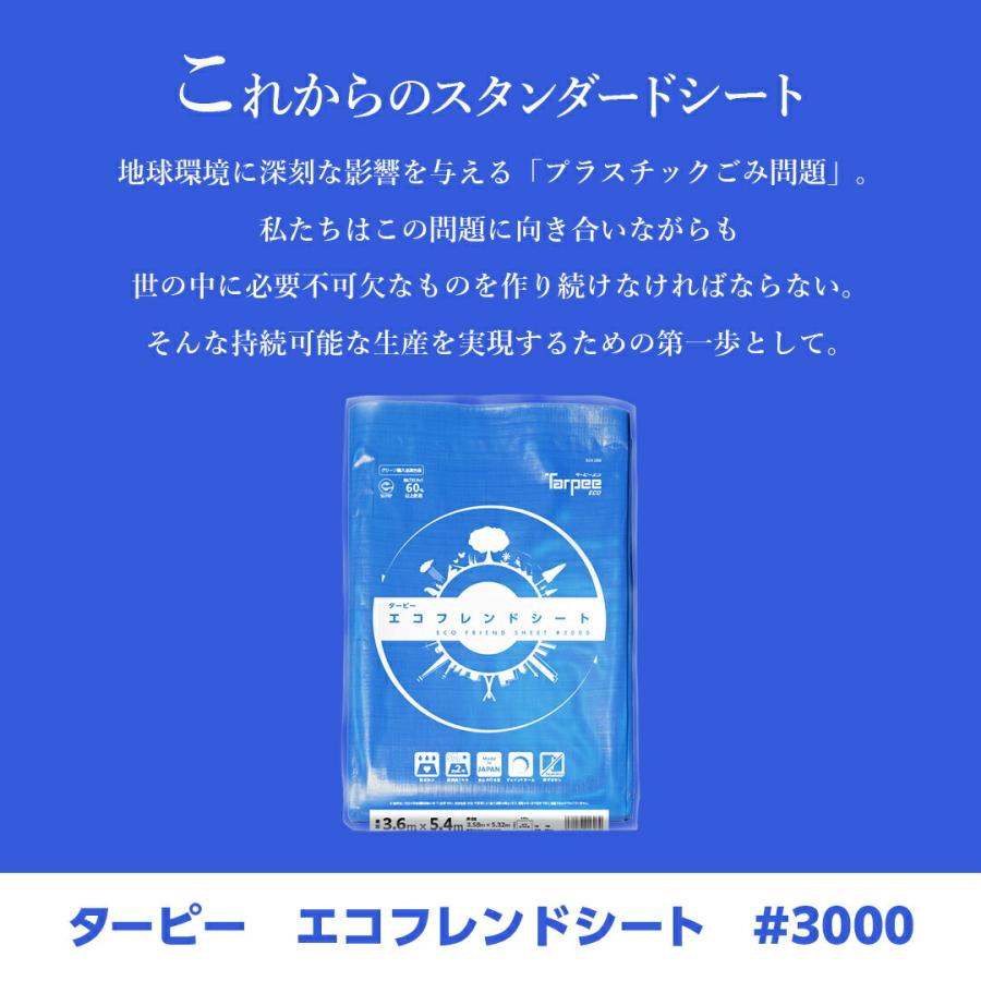 エコフレンドシート #3000 5.4m×7.2m 25枚 | 販売 ブルーシート 日本製 耐候性2年 厚手 防水 養生 台風 災害 防災 備蓄 屋根 雨よけ | エコシリーズ | 01