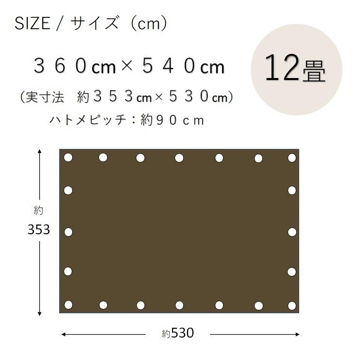 UVシート ターピー エコサーティシートUV #5000 3.6m×5.4m ODグリーン