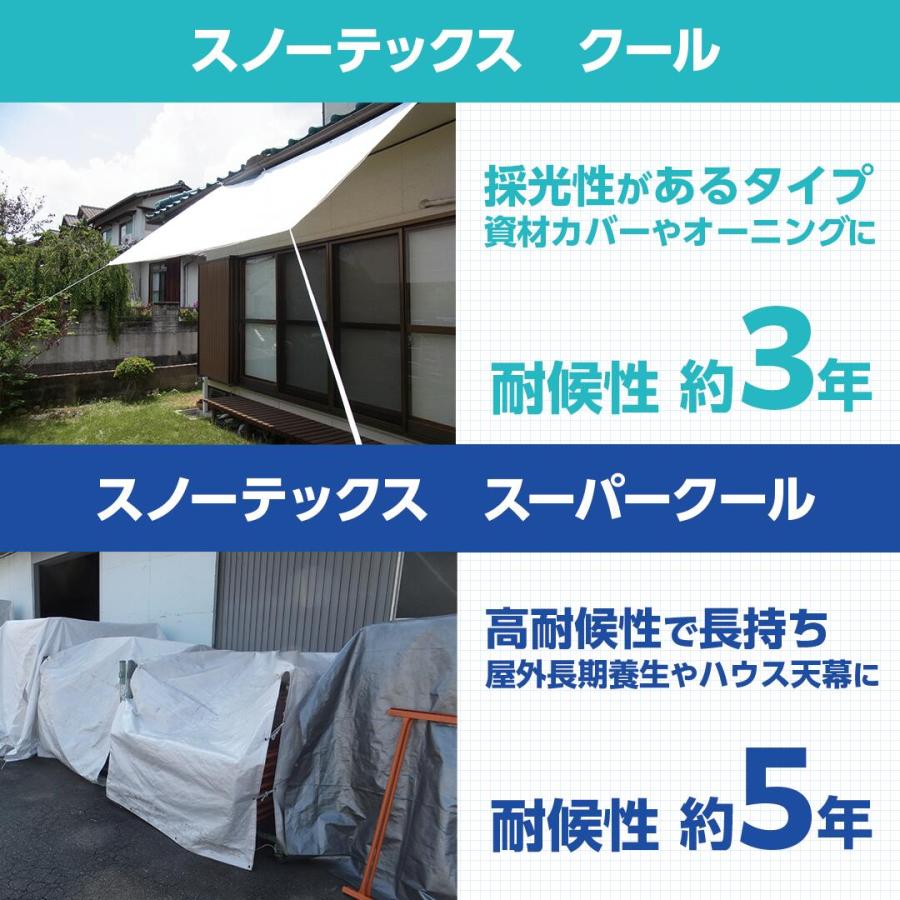 ターピー 遮熱シート スノーテックス スーパークール 1.8m×1.8m STSC1818 | 遮熱性 防水性 採光性 防水 養生 養生用シート 耐候性5年 長持ち UV剤入り |  | 05