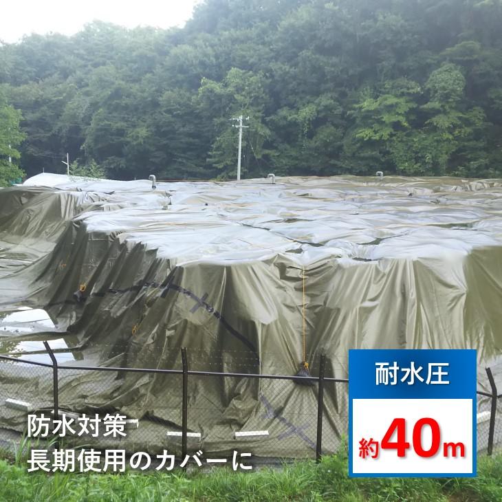 受注生産】ターピー #7000 耐水シート 10m×10m カラー2色 ODグリーン