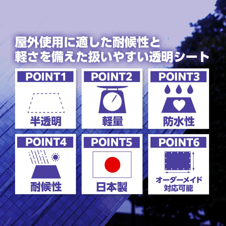 受注生産】ターピー クリスタルUVシート 3.6m×5.4m | 日本製 半透明