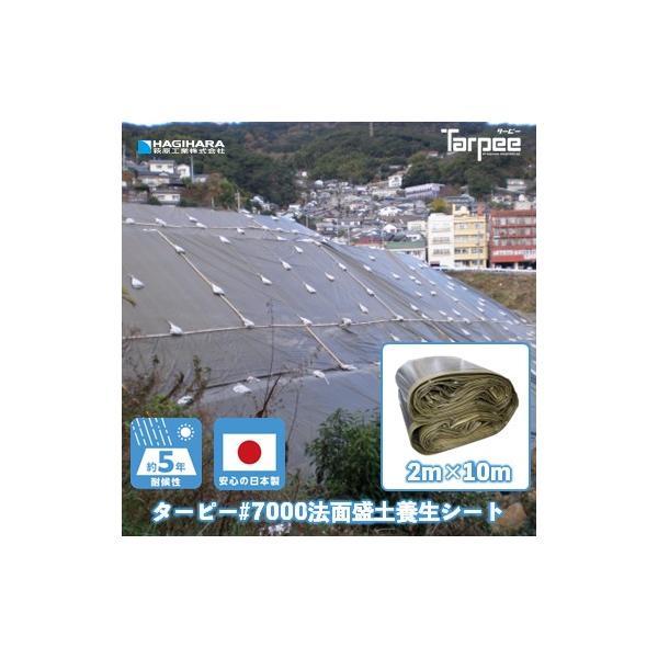 ターピー #7000 法面・盛土 養生シート 2m×10m ODグリーン ブラック