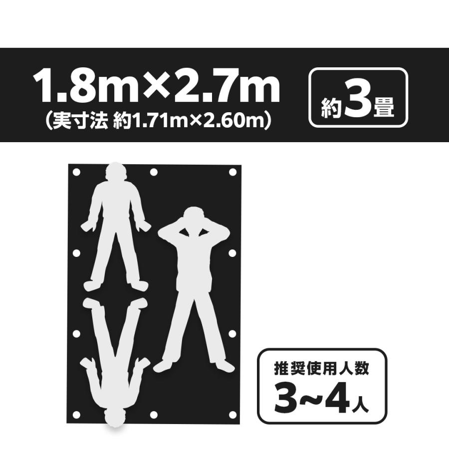 マットエコシート ReVALUE＋ 防水 おしゃれ 大判 国産 レジャーシート 1.8m×1.8m 再生プラ25％使用 エコマーク SDGs マットカラー ブラック カーキ ネイビー |  | 14