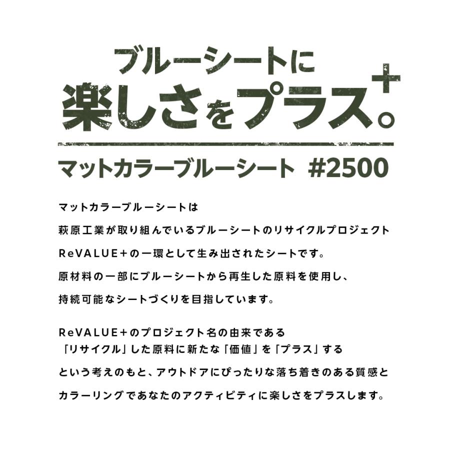 マットエコシート ReVALUE＋ 防水 おしゃれ 大判 国産 レジャーシート 1.8m×1.8m 再生プラ25％使用 エコマーク SDGs マットカラー ブラック カーキ ネイビー |  | 01