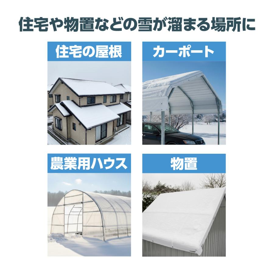 滑雪シート　3.6×5.4メートル Tarpee ターピー 雪下ろし促進シート 3.6 × 5.4m | 屋根 雪 滑る