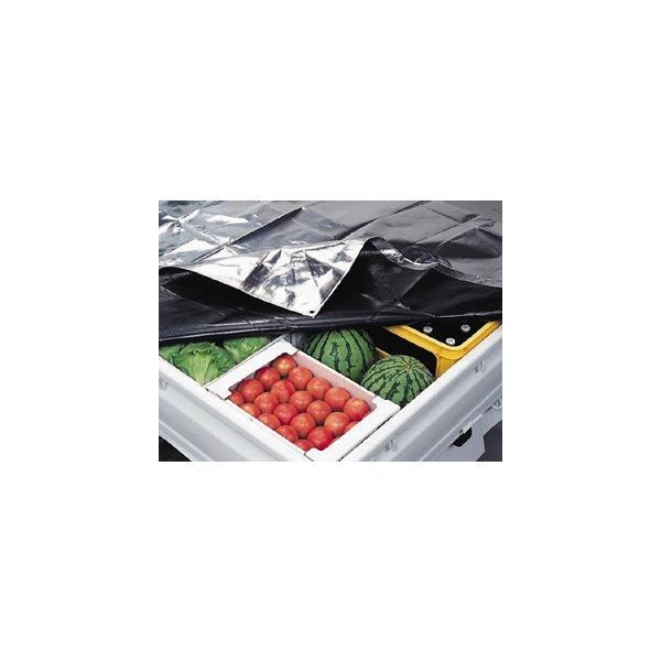 国産 クール トラックシート 1号 1.8m×2.1m アルミ/ブラック | 荷台カバー ゴムバンド 10本入 防水 保冷 保温 日本製 |  | 01