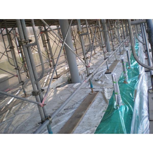 PE防炎シート 1.8m×5.1m ホワイト | 日本製 白 防炎 防炎ラベル 軽量 国産 建築 建設 足場 養生 工事現場 塗装工事 橋梁工事 防水 野積み |  | 02