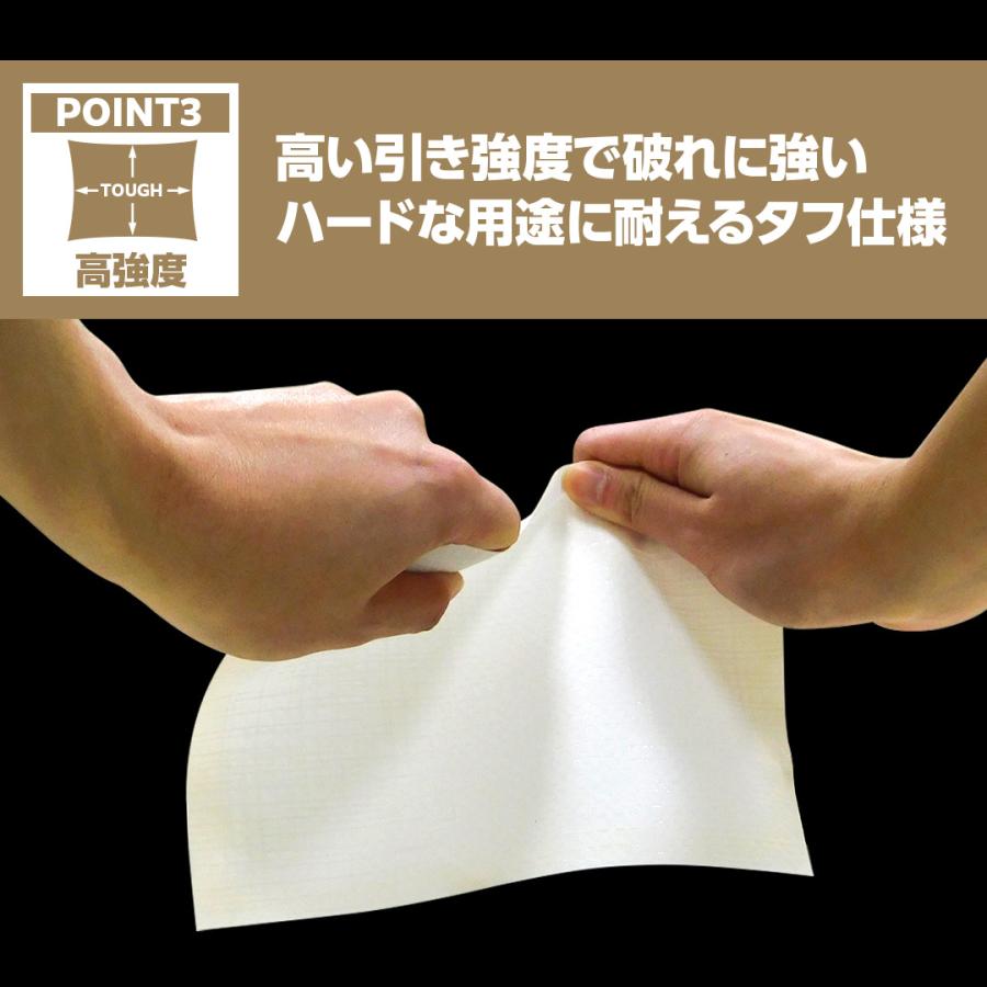 PE防炎シート 1.8m×5.1m ホワイト | 日本製 白 防炎 防炎ラベル 軽量 国産 建築 建設 足場 養生 工事現場 塗装工事 橋梁工事 防水 野積み |  | 06