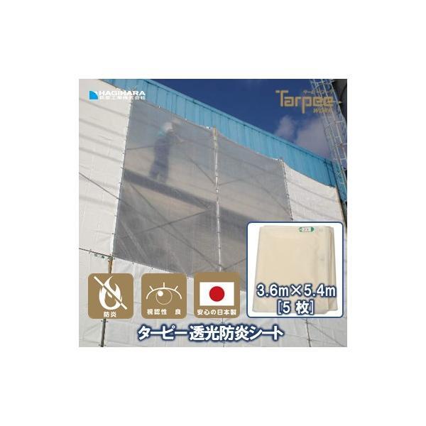 透光防炎シート 3.6m×5.4m [5枚セット] | 半透明 透明性 採光性 防炎 