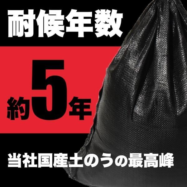 土のう袋 ターピー UVブラック土のう 200枚 | 日本製 5年耐候 48cm×62cm UVDB4862200 UV剤入 土嚢袋 ブラック 工事現場 建築現場 DIY 資材保管 | Tarpee | 03