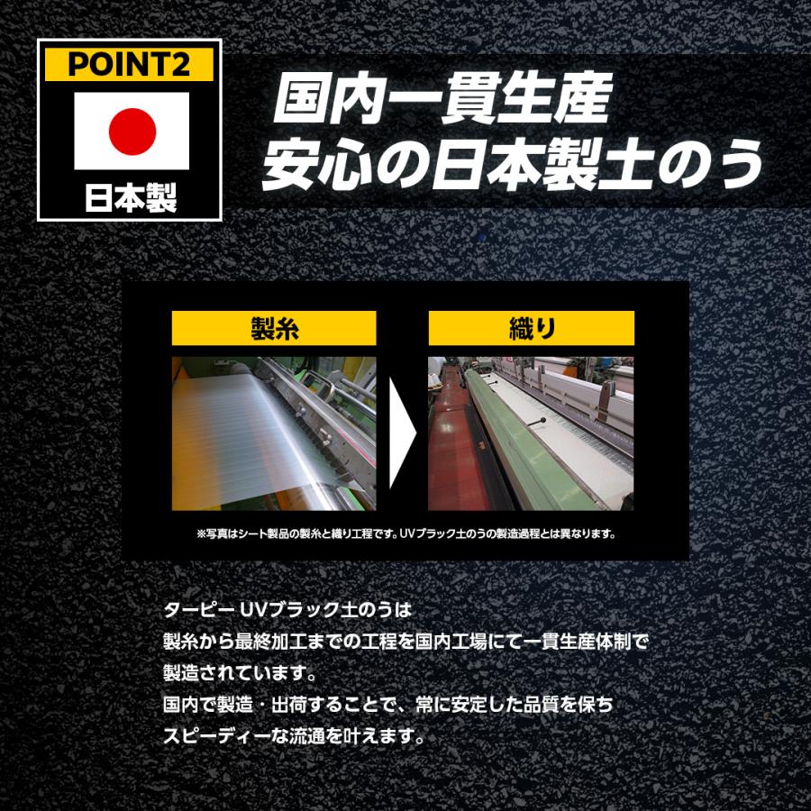 土のう袋 ターピー UVブラック土のう 200枚 | 日本製 5年耐候 48cm×62cm UVDB4862200 UV剤入 土嚢袋 ブラック 工事現場 建築現場 DIY 資材保管 |  | 05