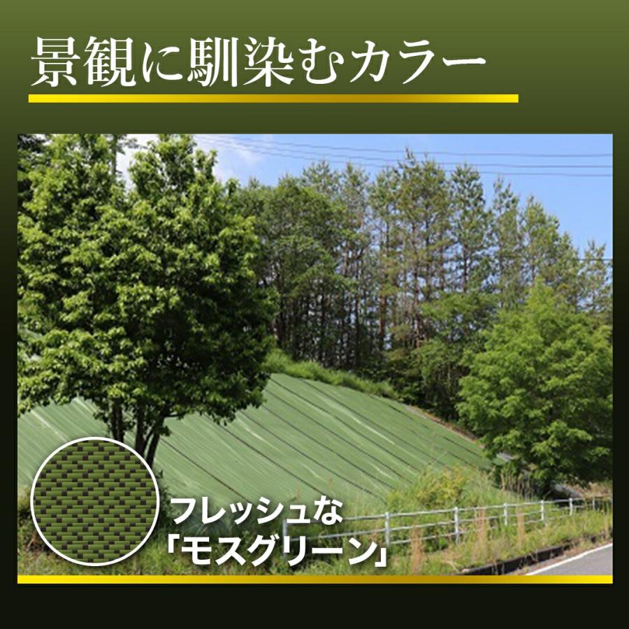 【☆レビューでプレゼント】国産防草シート 2m×100m 7年耐候 グランドバリアクロス-7 | モスグリーン GBC-7 平面 遮光 雑草対策 農業資材 ハウス 雑草シート｜hagihara-e｜06