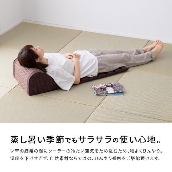 公式の店舗 い草 テレビ枕 40 100 cm ブラウン アジアン 和モダン おしゃれ ポコポコテレビ枕 夏用枕 敬老の日 プレゼント ギフト 南風 Riosmauricio Com