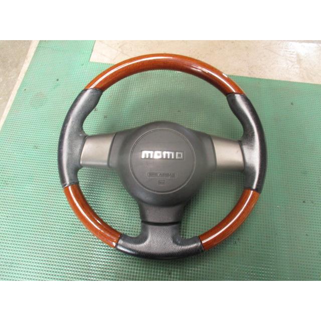 ムーブ DBA-LA100S 純正 ウッド ステアリング