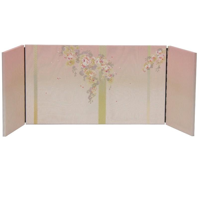 インテリア アウトレット品 三つ折新絢音屏風 40号 幅104cm 18ya1116 川又木目ピンクベース京しだれ桜 最新作，大人気 Battat Wonder Wheels Recycling Truck