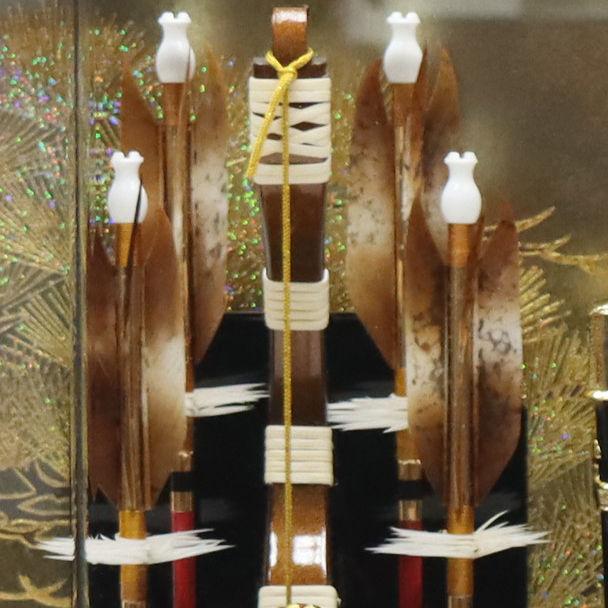破魔弓 ケース飾り 宝永 13号 太刀付 高さ48cm アクリルケース 2024-ys040_3
