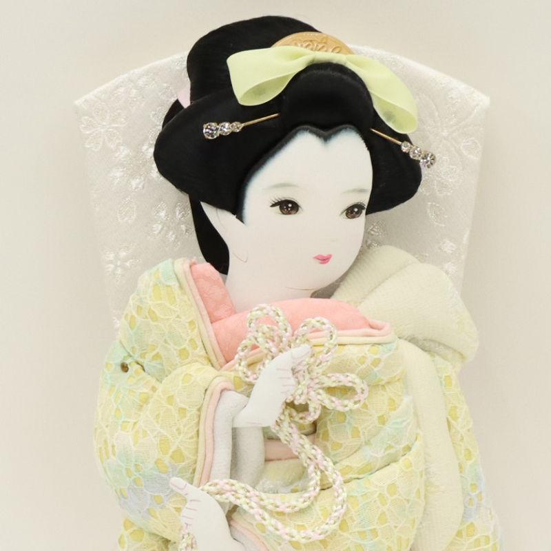 羽子板 出し飾り 陽春 10号 高さ36.5cm レース ホワイト 2025-ts151_5