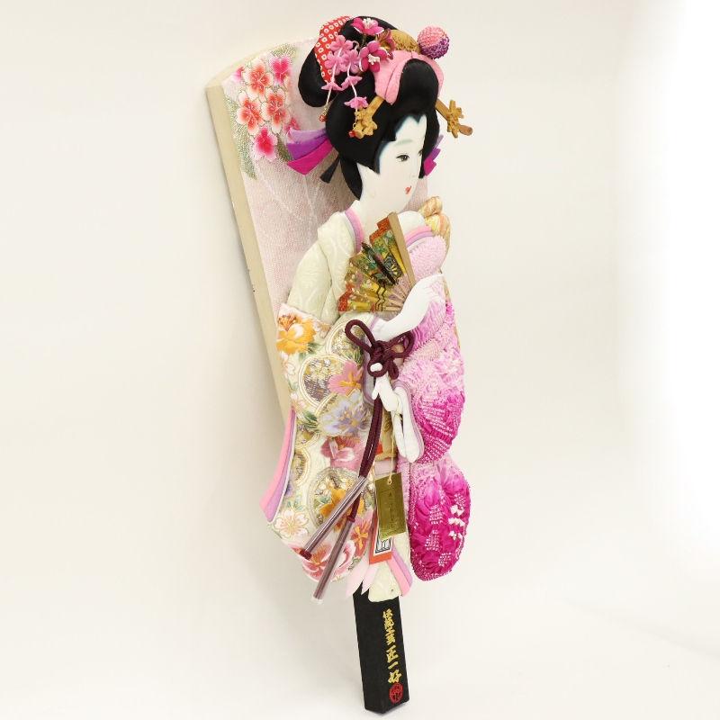 羽子板 ケース飾り るり 18号 高さ73cm 正絹刺繍四季ぼかし 匠一好 銘木 鉄刀木ケース 2025-ts155_7