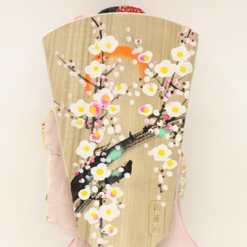 羽子板 ケース飾り るり 18号 高さ73cm 正絹刺繍四季ぼかし 匠一好 銘木 鉄刀木ケース 2025-ts155_8