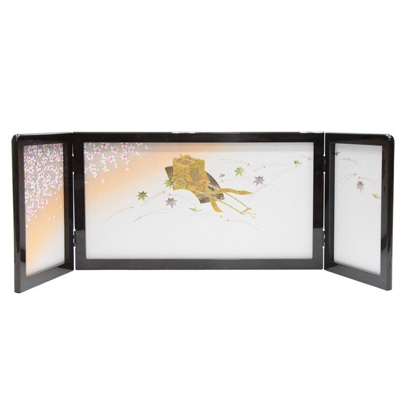 アウトレット品 雛人形屏風単品 三月三曲屏風 13号屏風L 21ya1822 K2021-25L