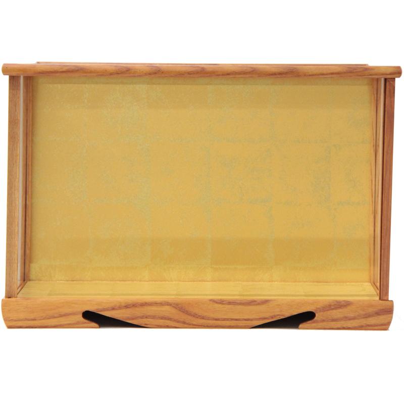 アウトレット品 人形ケース単品 No.291 ケヤキ塗り 前開き 空ケース 22a-ya-1464