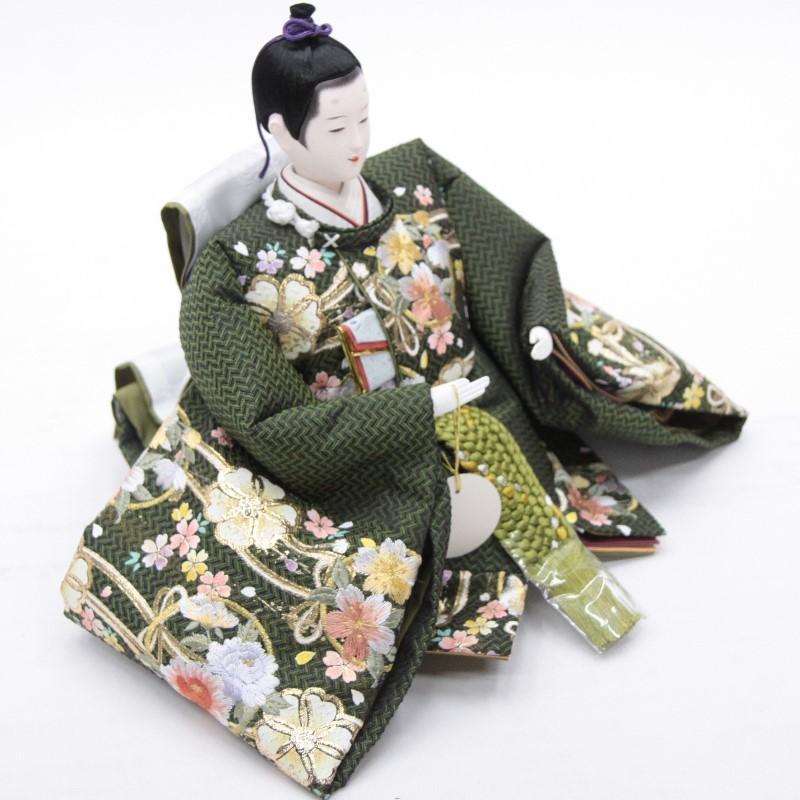 秋冬の主役◎ アウトレット品 雛人形親王単体 人形のみ 京九番親王 十二単衣 24-227セット 親王台付き 22a-ya-1508 【4192354588】(21120円)