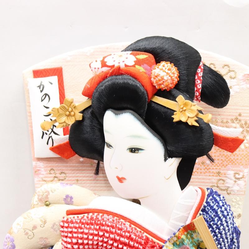 アウトレット品 羽子板 羽子板セット 羽子板ケース飾り13号羽子板：赤・青/ケース：黒ツヤなし_11