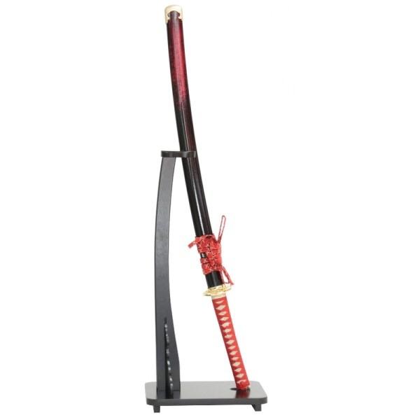 模造刀 戦国シリーズ 市 掛け台・刀袋付 中刀 刃紋入り刀身 メッキ合金 neu098 日本刀 美術刀剣 おもちゃ 通販 代引き不可