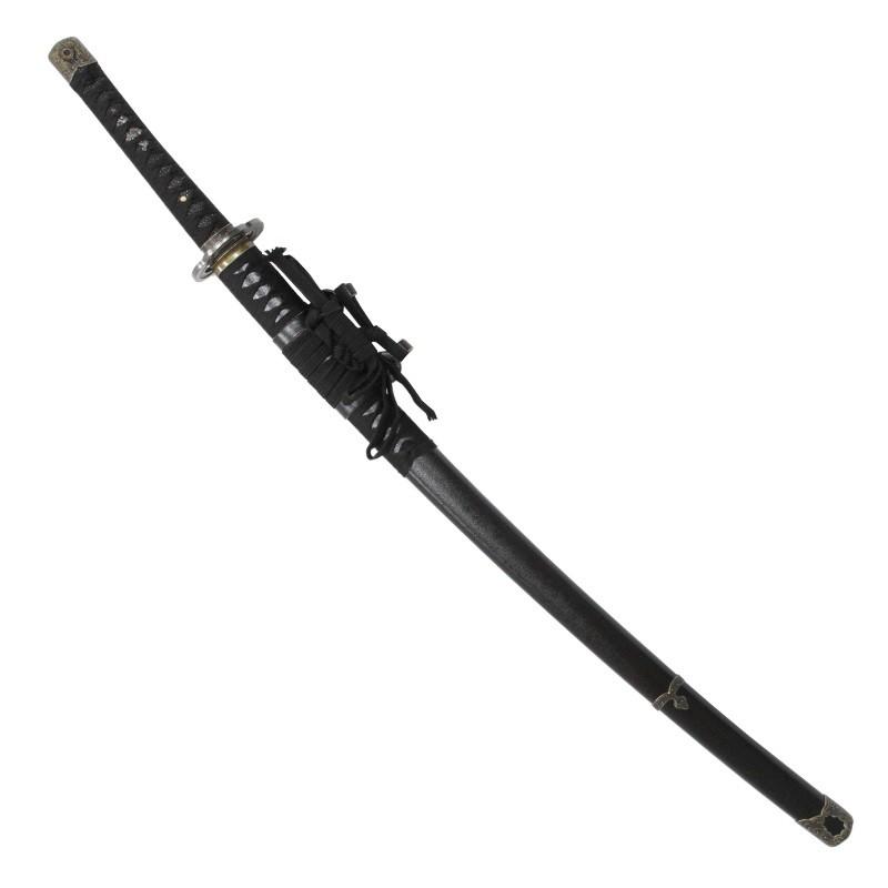 模造刀 戦国シリーズ 山本 勘助 太刀 大刀 刃紋入り刀身 メッキ合金 neu022 日本刀 美術刀剣 おもちゃ 通販 代引き不可