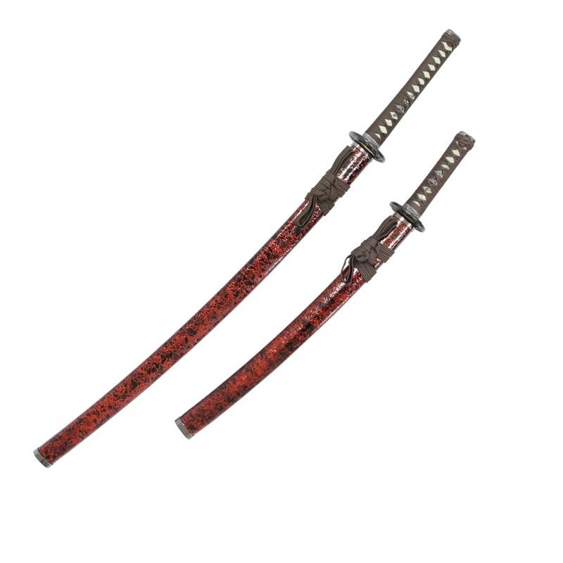 人気スポー新作 甲冑 模造刀 おもちゃ 美術刀剣 日本刀 Neu075set 刀袋付 メッキ合金 刃紋入り刀身 大小刀 茶雲 雲シリーズ 模造刀 通販 代引き不可 想像を超えての Applefaces Co