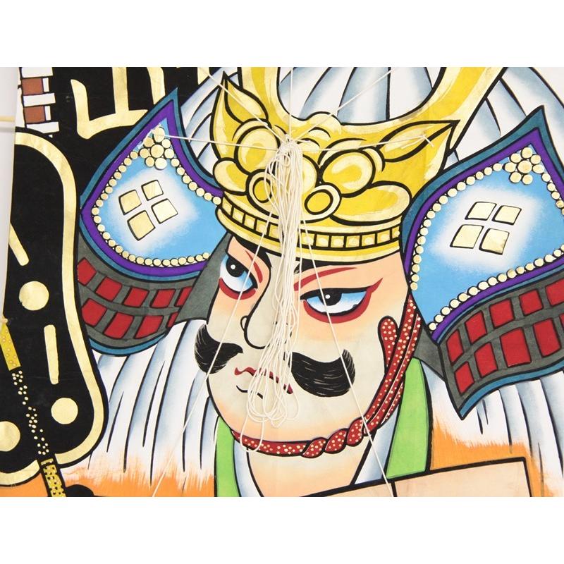 インテリア 手描き和凧 新特大角凧 約縦80×横55cm ワ-3チ 武者絵 武田信玄_1