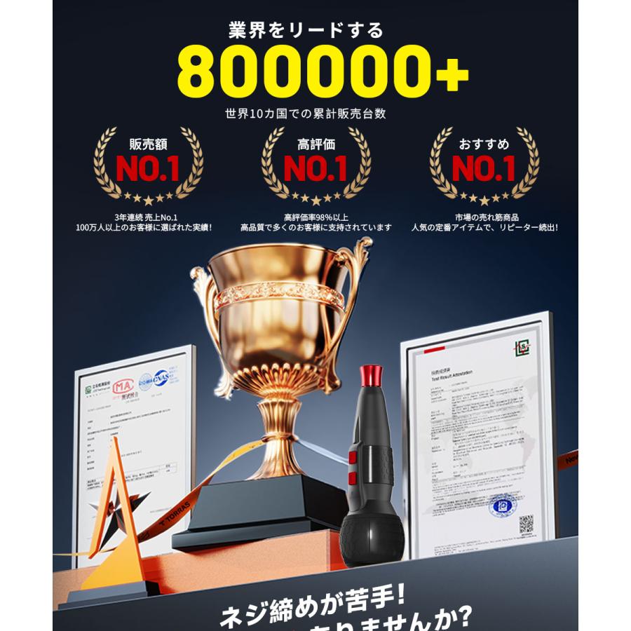 電動ドライバー 小型 【業界最高速・1200RPM・ブレーキ付】電動1N.m 手動12N.m USB-C充電式 高輝度LEDライト 軽量 精密作業 ネジ締め 操作簡単 女性/初心者対応 |  | 01