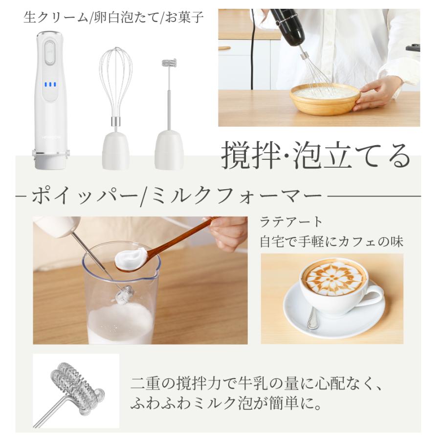 【新発売2000円クーポン】HAGOOGI ブレンダー ハンドブレンダー コードレス 1台7役 2000mAh 充電式 離乳食 ジューサー フードプロセッサー  大根おろし｜hagoogishop｜14