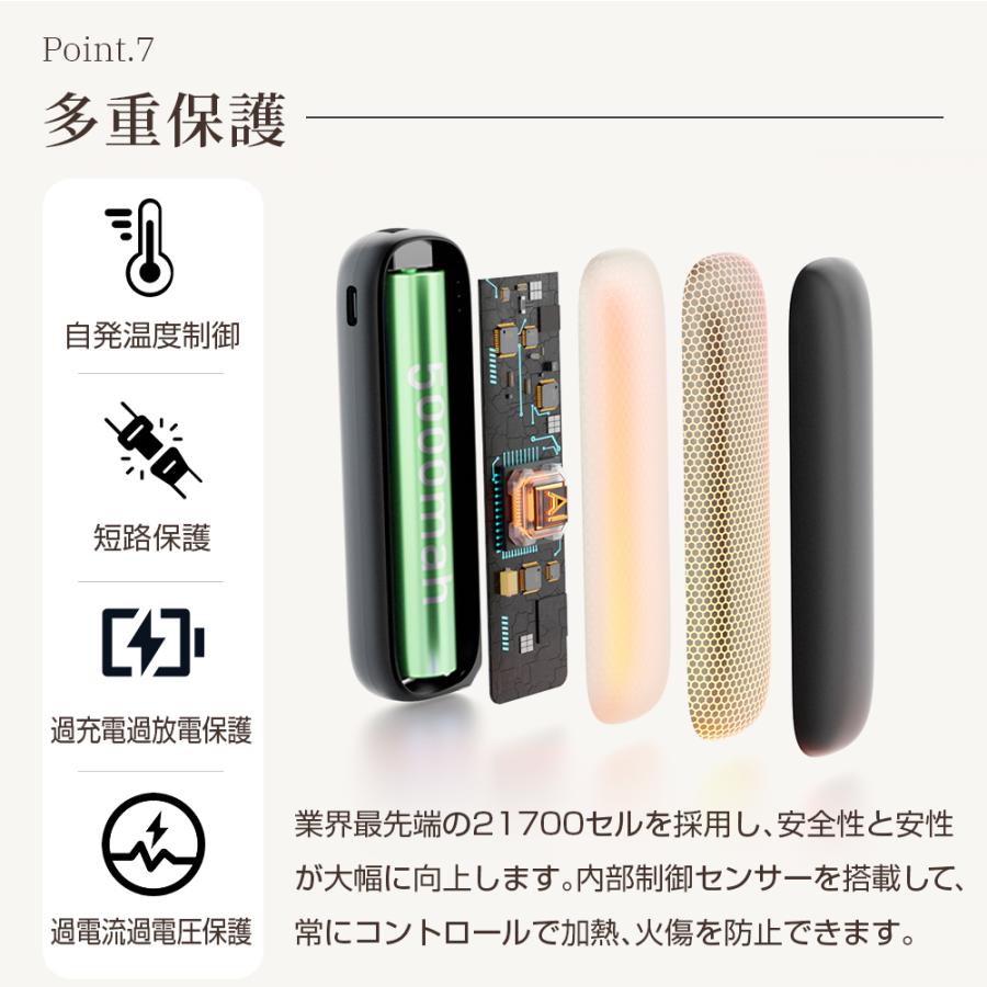 【クーポンで3,580円】HAGOOGI 充電式カイロ 10000mAh 大容量 電気カイロ モバイルバッテリー 急速発熱 ハンドウォマー 電気あんか 軽量 防寒対策 ギフト | HAGOOGI | 08
