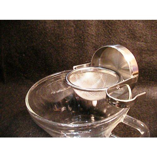 ミラー加工 回転 ドイツ式受け皿ティーストレーナー : はぐら茶屋