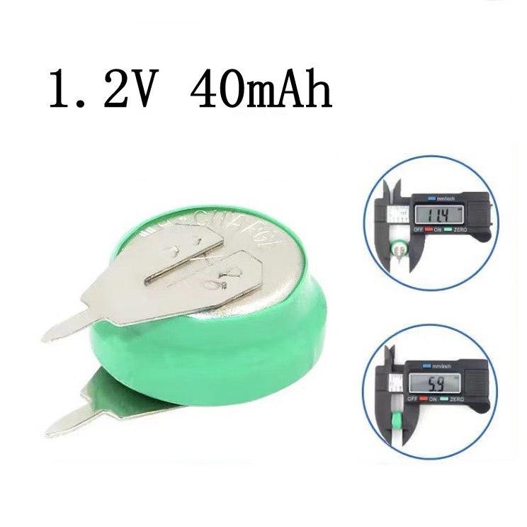新品 Ni-MH ボタン電池 1.2V タブ付き 20mAh / 40mAh 80mAh 充電式