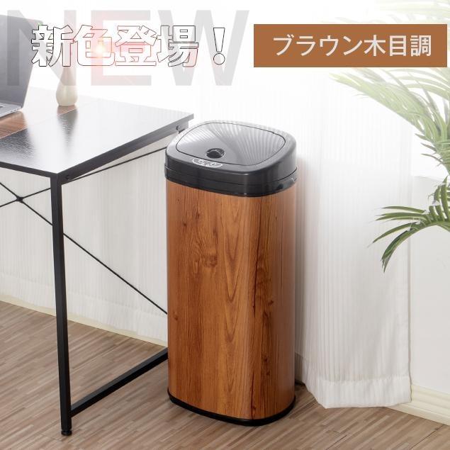 品質改良版 単品】自動開閉 ゴミ箱 45L 大容量 縦型 おしゃれスリム 蓋